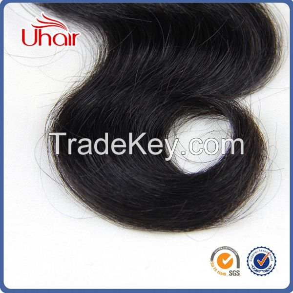 No chemical process cheap peruvian human hair fashion new 8a body wave hair with natural black color