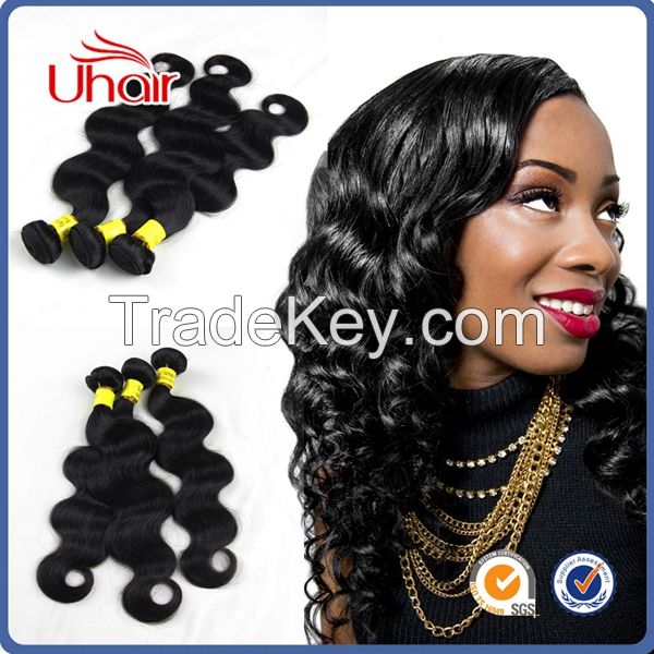 High Quality Wholesale Natural Colour 100% Unprocessed Virgin Peruvian Hair Beautiful 8a Body Wave Hair 