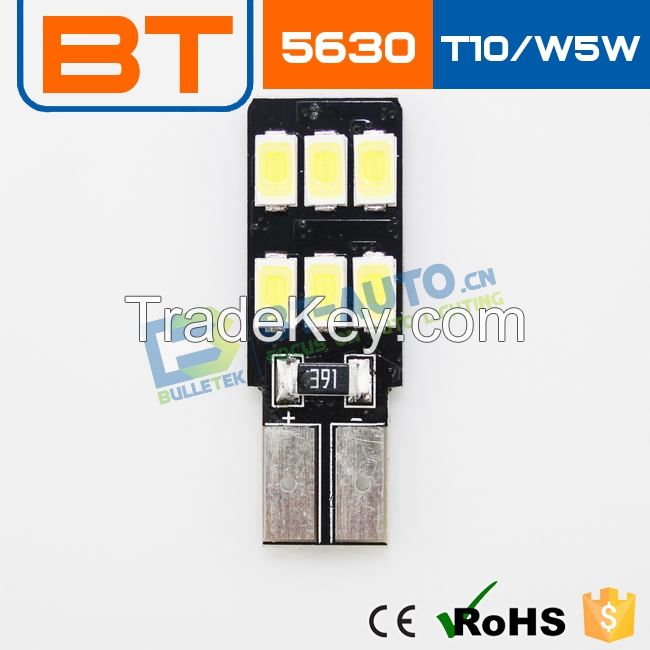 Wholesale Car/motor LED High Power Signal Tail Turn Fog Light T10 5630 SMD Light