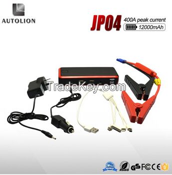 multi-functional portable car jump starter mini auto jump starter peak jump starter battery with dual USB