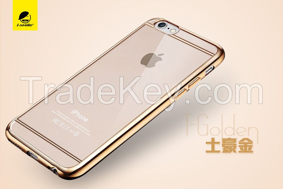 i-Smile TPU case with electroplated laser marked lines for iPhone 6/6S/6S Plus