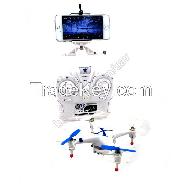 FPV RC Quadcopter with Camera iPhone Wifi Transmission +Transmitter RTF RC Helicopter Drone UFO KP018