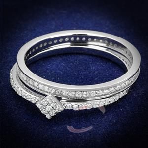 Jewelry Wholesale 925 Sterling Silver AAA Grade CZ Wedding Ring Sets