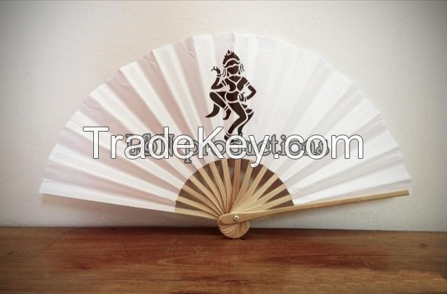 Custom Bamboo Silk Hand Fan for wedding/decorations/ gift/ event sourvenir