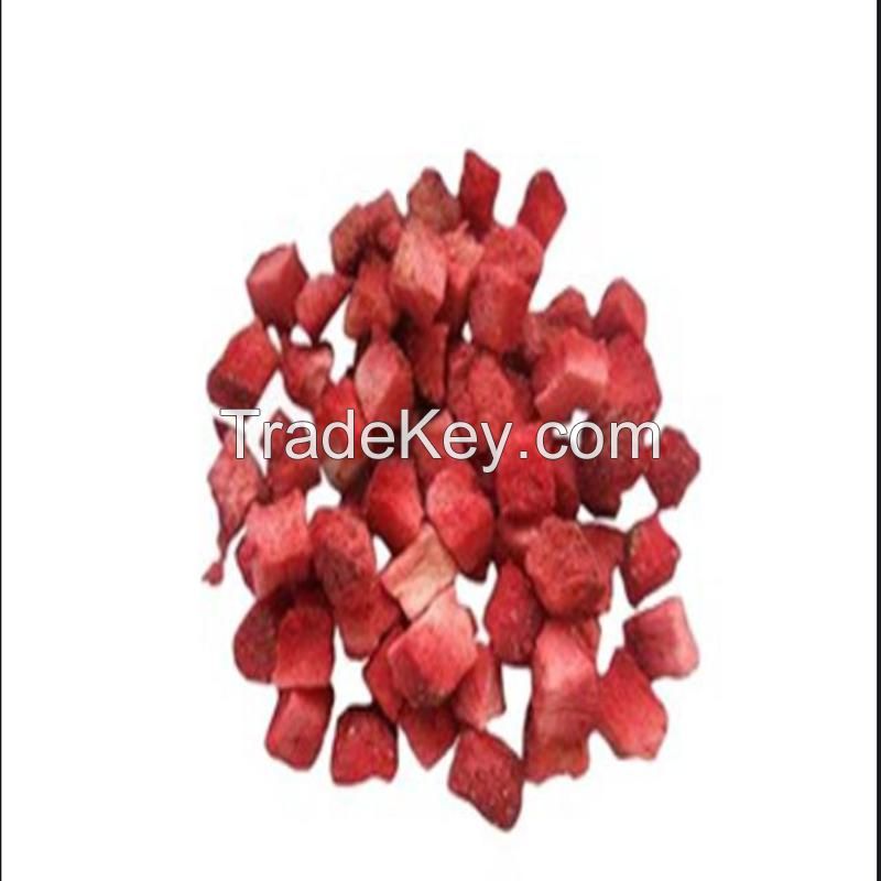 FD Freeze Dried Organic Strawberry Dice Fruit Dice