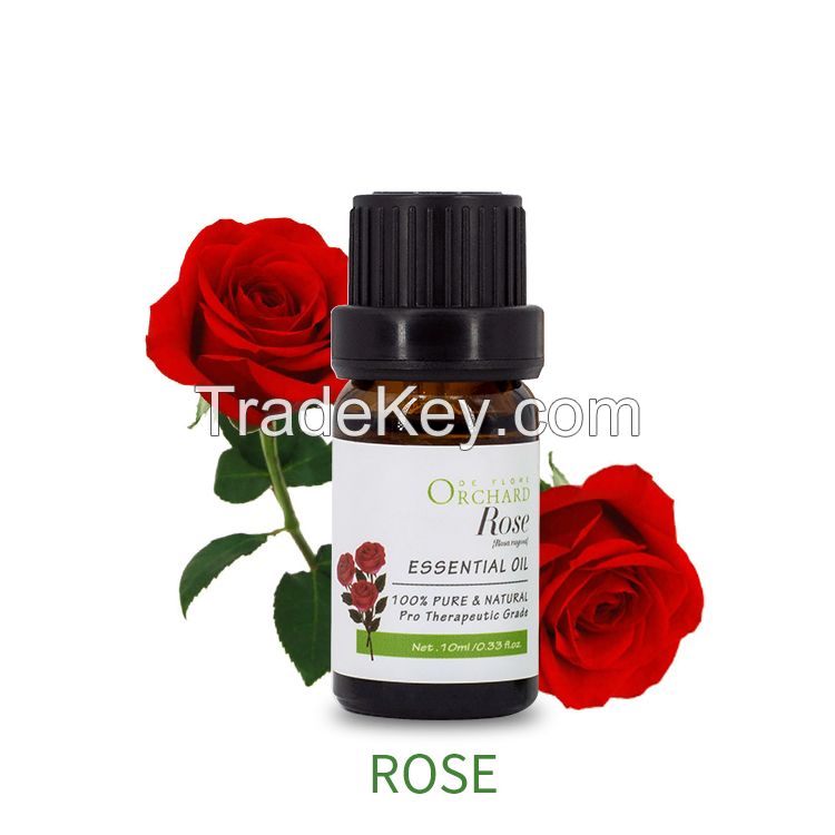 Private label 100% Pure Organic Natural Rose Petal Essential Oils Face Skin Care Body Massage Oil