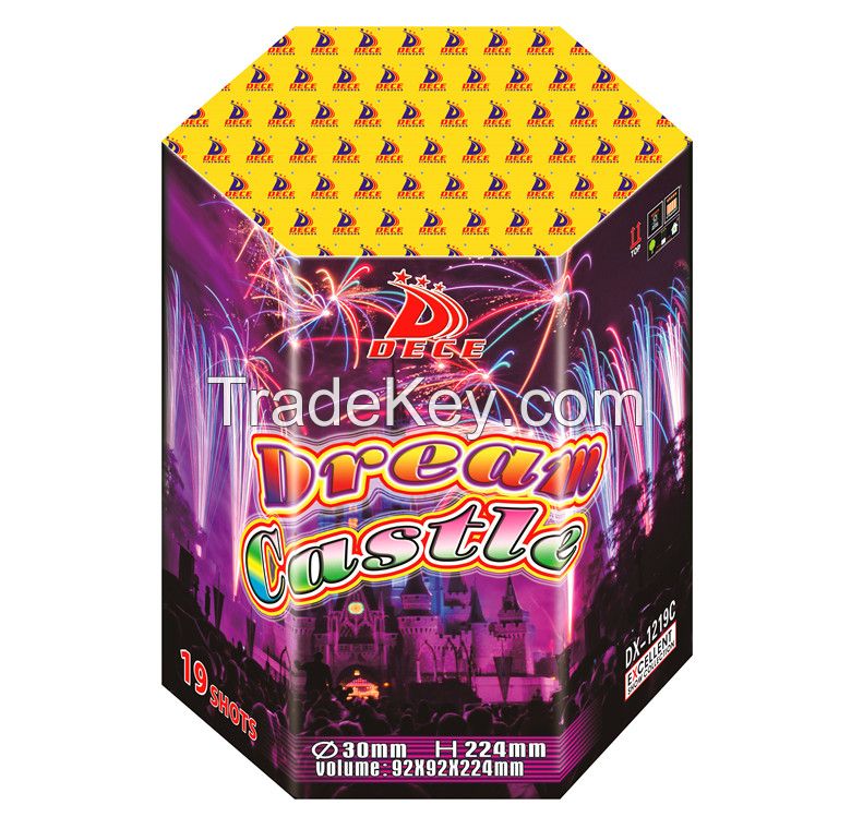 1.2'' 19 shots 1.4G consumer fireworks cake 500g