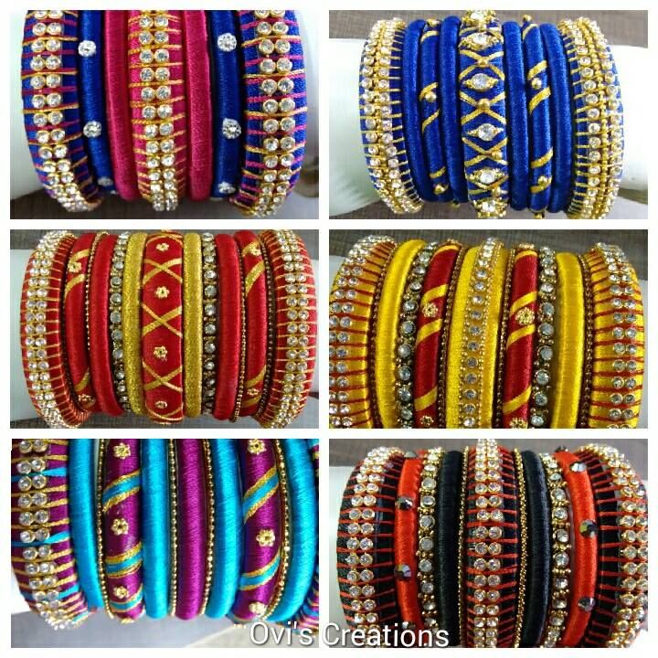 Handmade Silk Thread Bangles 