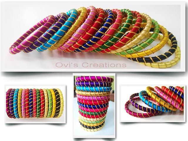 Handmade Silk Thread Bangles 