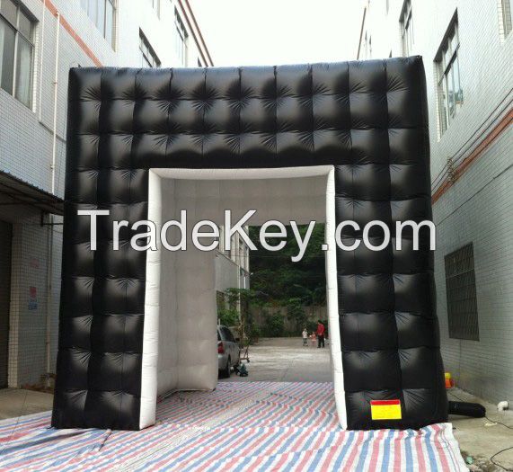 5m Black Inflatable Advertising Cube Tent