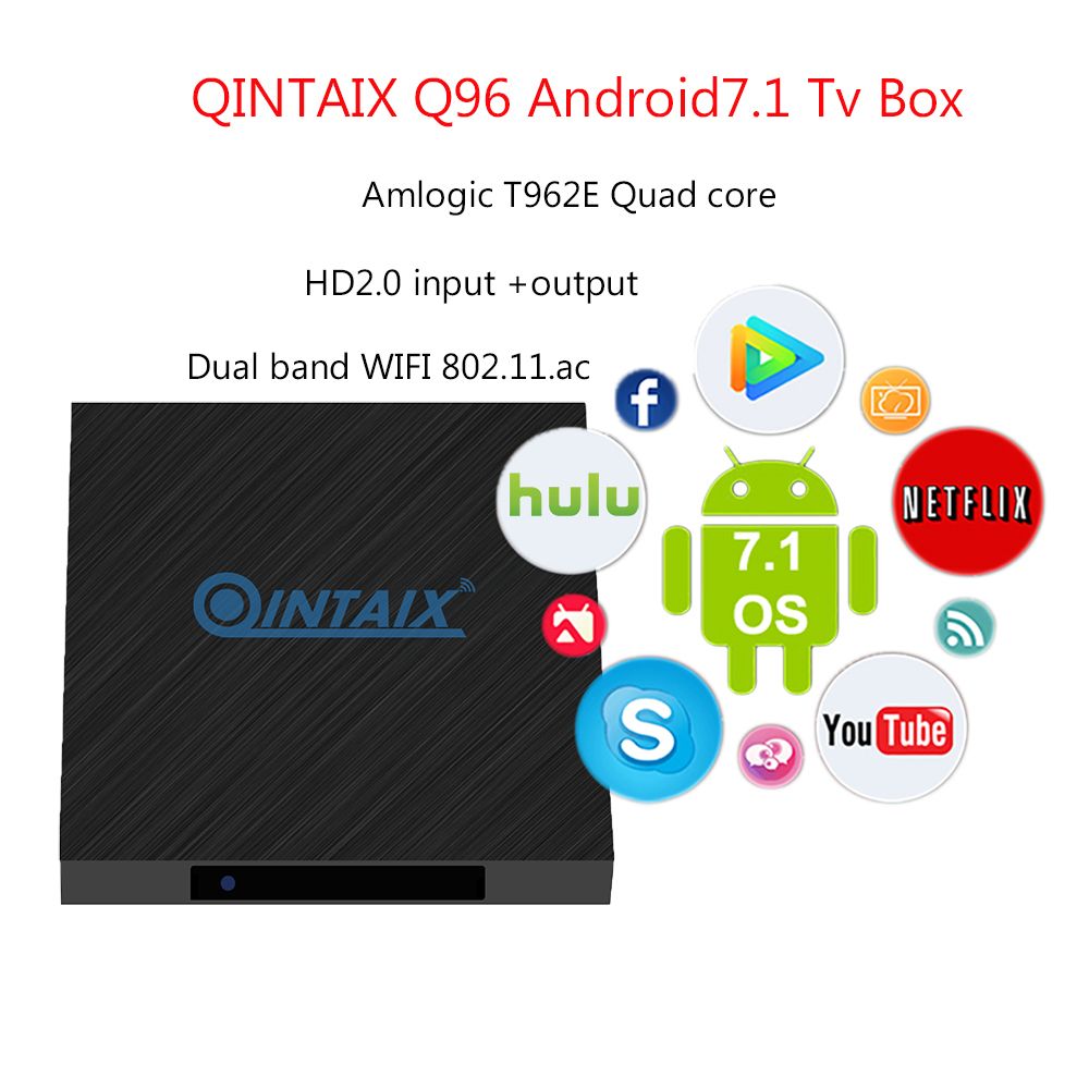 Amlogic T962E Quad Core 2gb ram 16gb rom Full HDMI Input Media Recorder H265 Fire Stick Ota Tv Box 