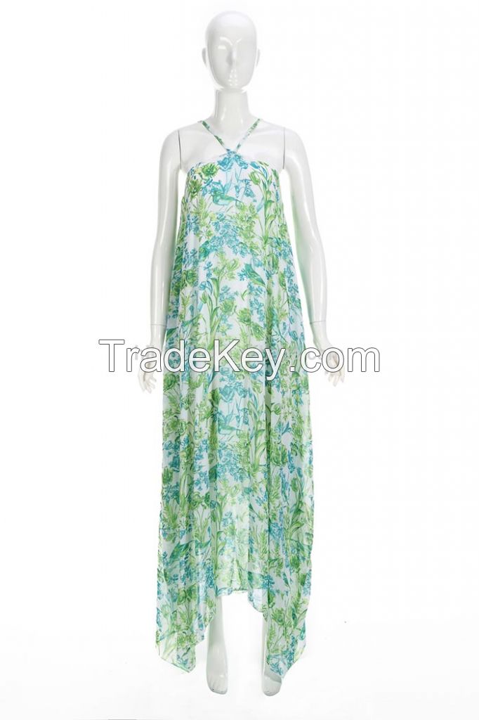 Summer European and American style women maxi dress