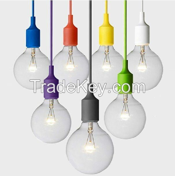 hot sale european colorful silicone pendant lamp