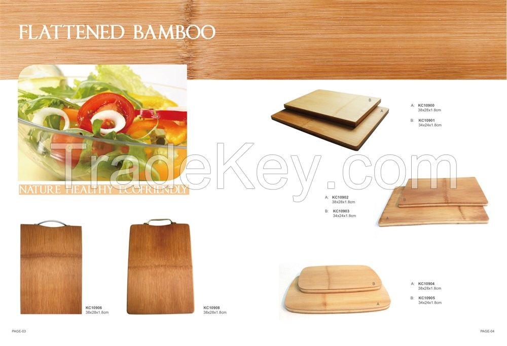 Bamboo and wooden cutting board