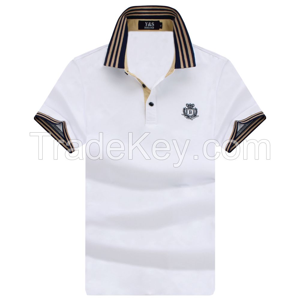 2015 summer style Exemption from postage Short Sleeve Men 100% Silk La