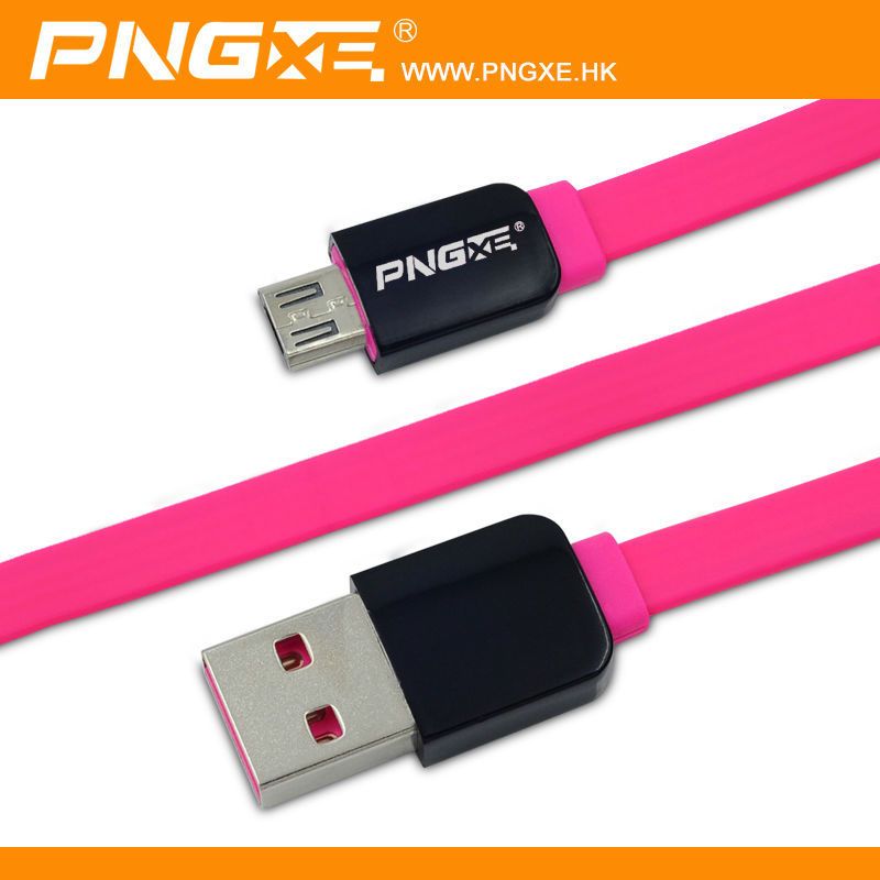 PNGXE New Model noodle design 2A usb charging mobile phone cable for iPhone