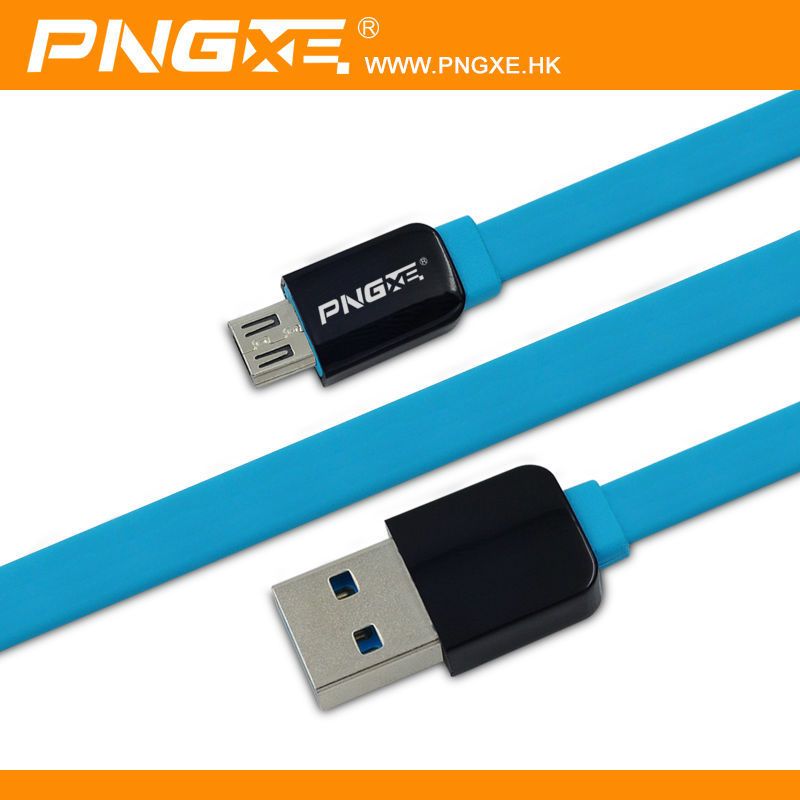 PNGXE New Model noodle design 2A usb charging mobile phone cable for iPhone