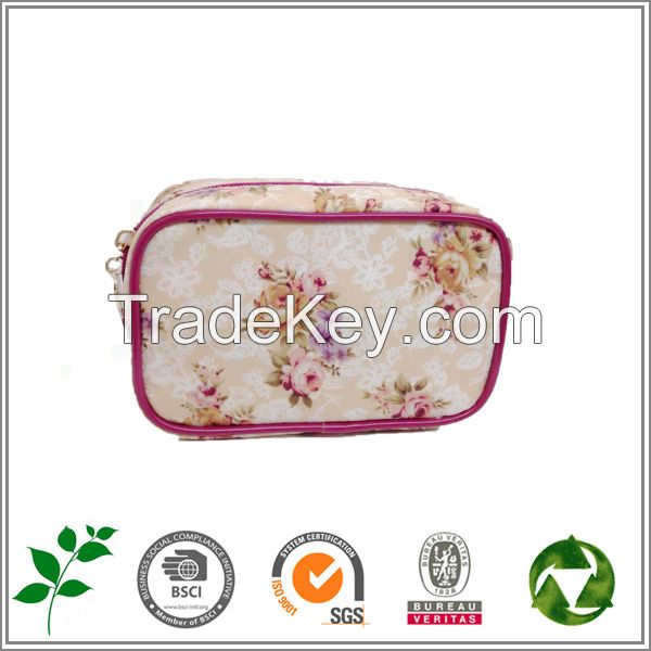 Fancy cosmetic organizer make up bag and cosmetic pouch