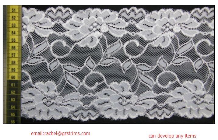 elastic lace/stretch lace/spandex lace#A8