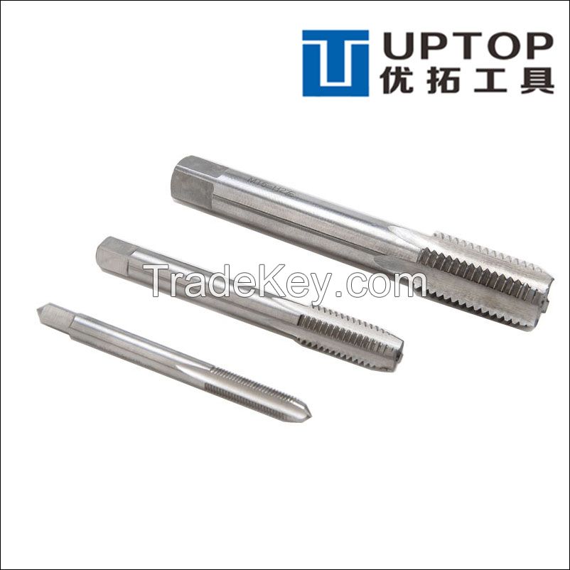 HSS thread tap with straight fluted and sprial fluted