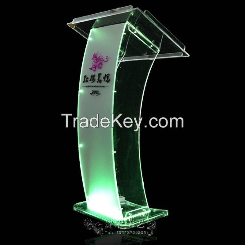 Guihe high quality acrylic podium, 2015 new organic glass lectern