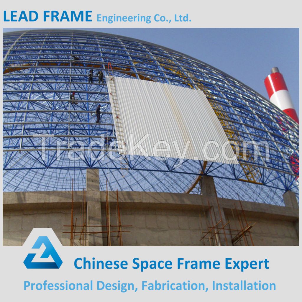 Light Weight Steel Dome Sheds for Coal Storage