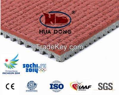 Hot sale! prefabricated synthetic stadium sport court rubber floor