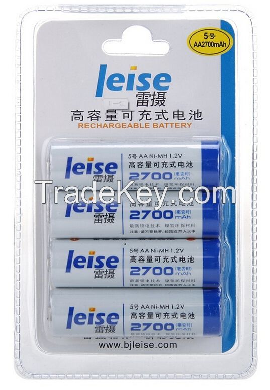 LEISE 2700mAh NI-MH AA Rechargeable battery