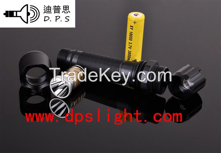 DipuSi high-quality aluminum rechargeable flashlight J6