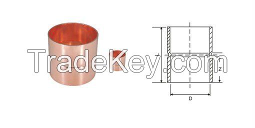 Brand Copper Straight Coupling