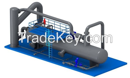 High efficiency three-phase separator/Oil and gas water separation