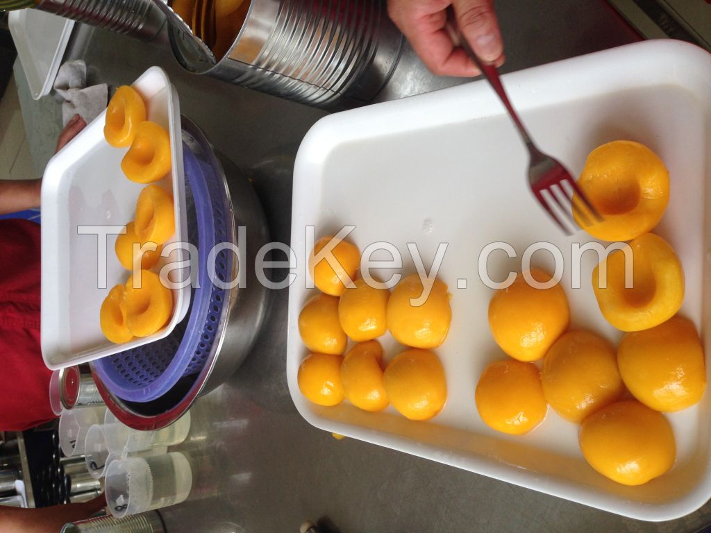 canned yellow peach 3kg halves