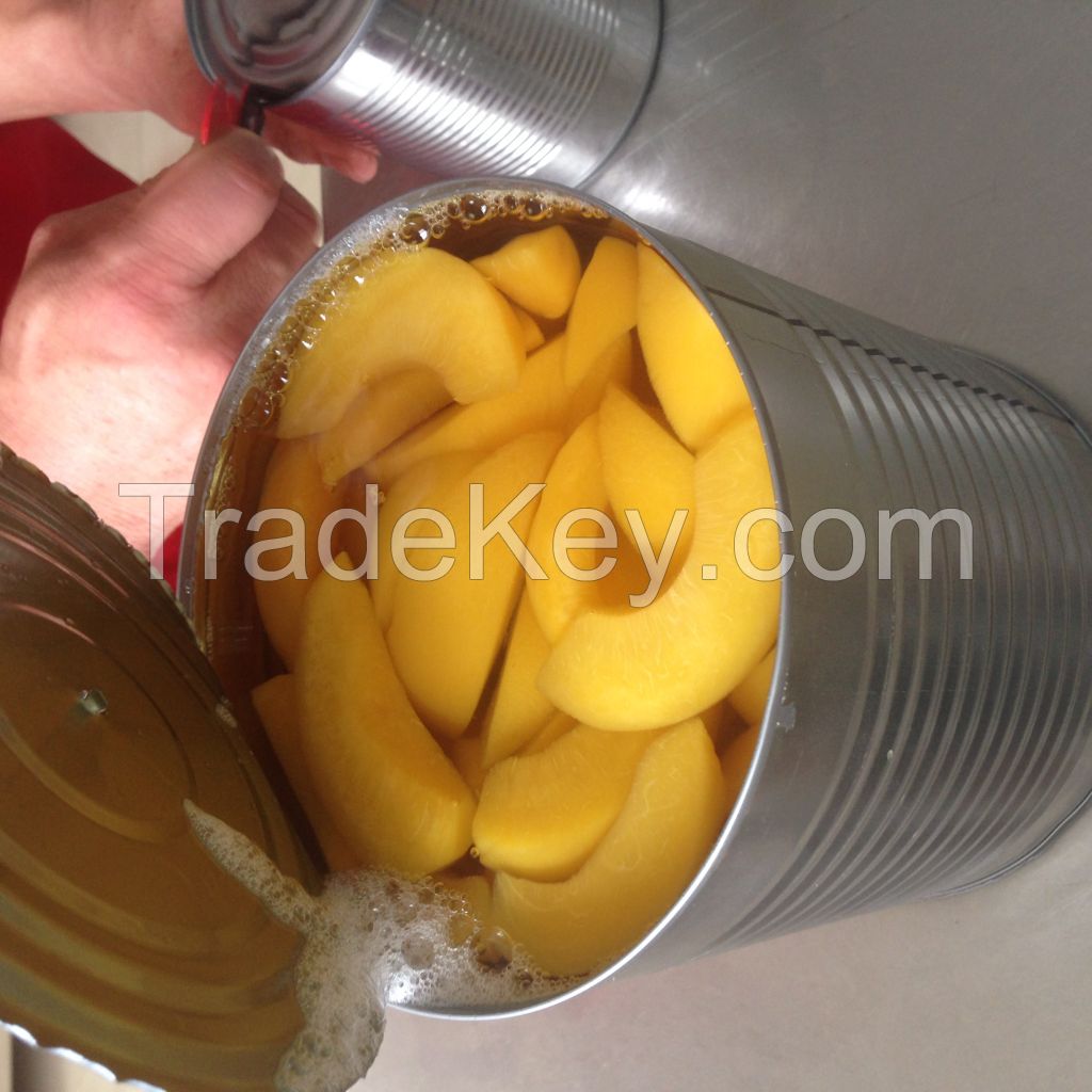 canned yellow peach 3kg sliced