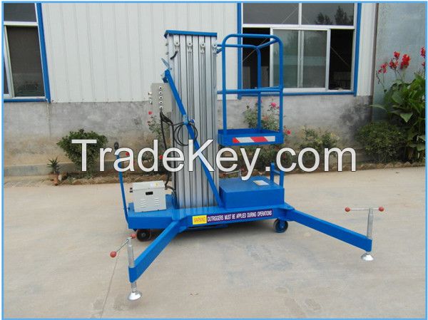 single aluminum alloy mast lift