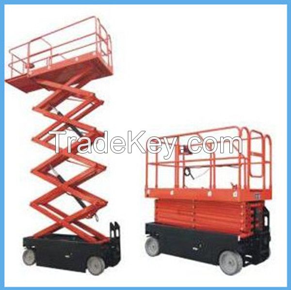 mobile four wheels scissor lift