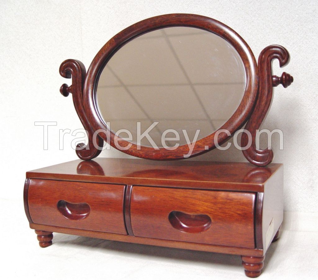 Desktop Mirror With Jewellery Box