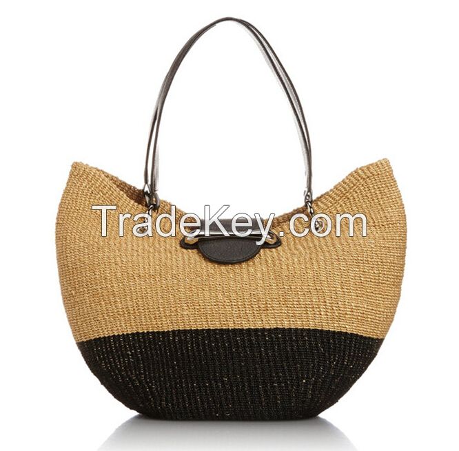 2015 Fashion hobo bag leather hobo bag straw handbag for woman