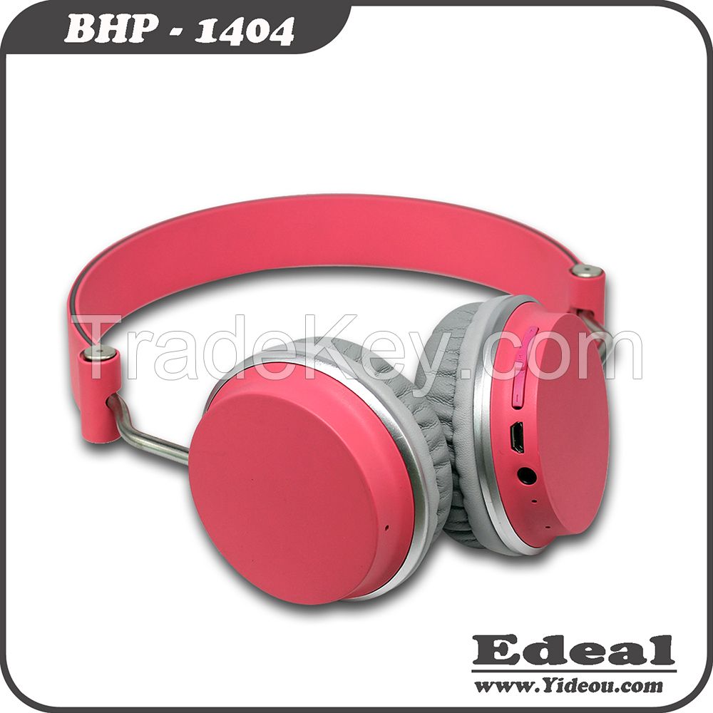 OEM logo V2.1 BT version multi color wireless bluetooth headphone