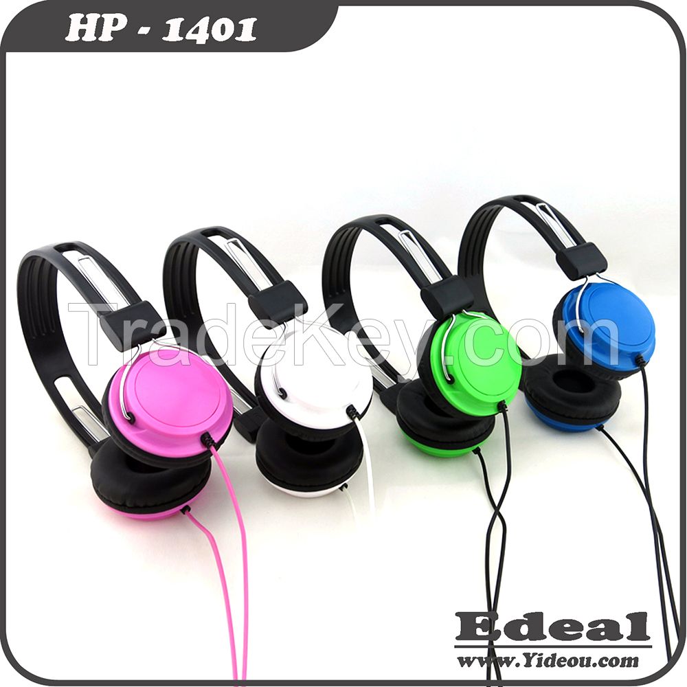 fashion appearance 32 Ohm Speaker Impedance wired kids headphone multi color