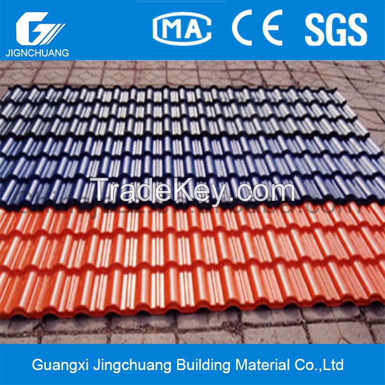 960mm,New type PVC/ASA/PMMA synthetic resin tiles roofing