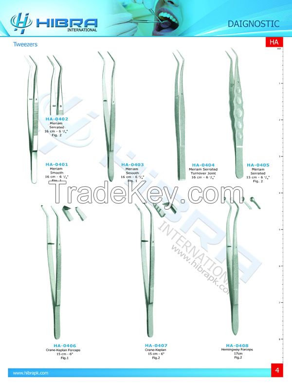 Dental Mirrors Tweezers