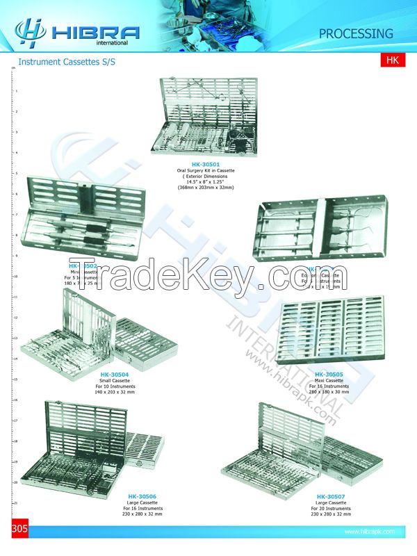 Instrument Cassettes And Mesh Trays