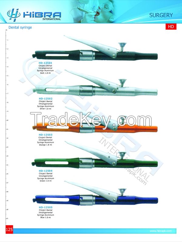 Dental Syringes, Bone Collector And Suction Tubes