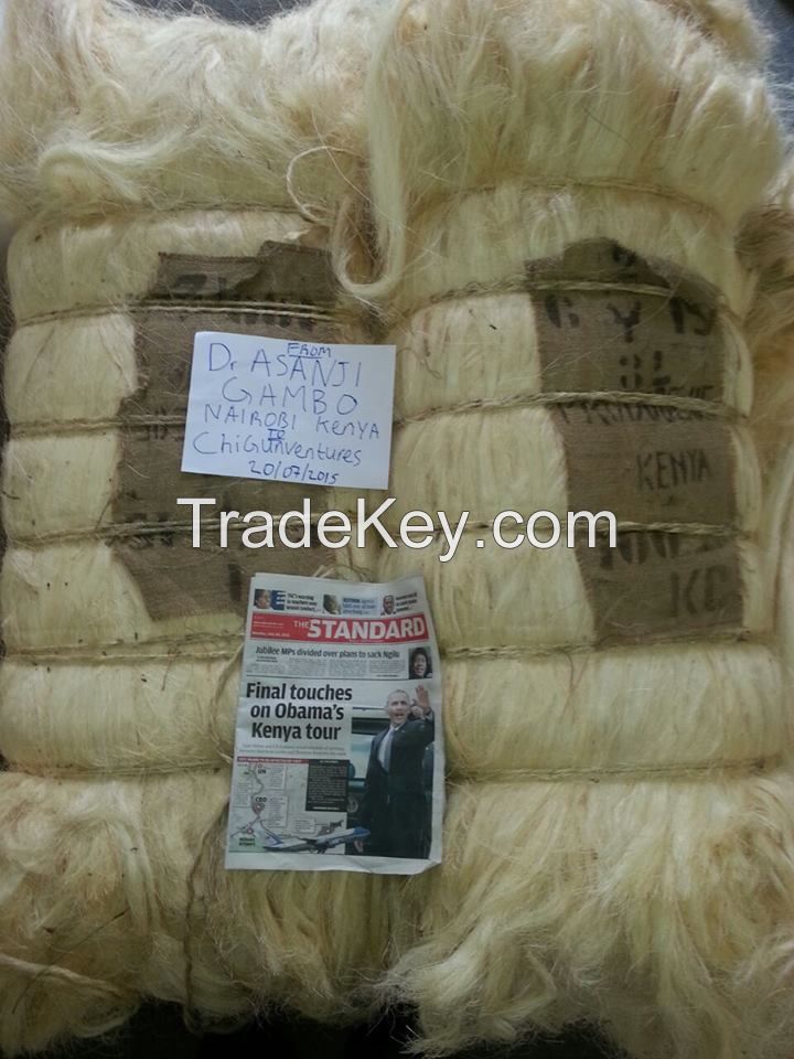 Specail Promotion offer Natural Sisal Fiber From Kenya Good Price,100KG,200kg Bales UG Sisal Fiber Ready for export