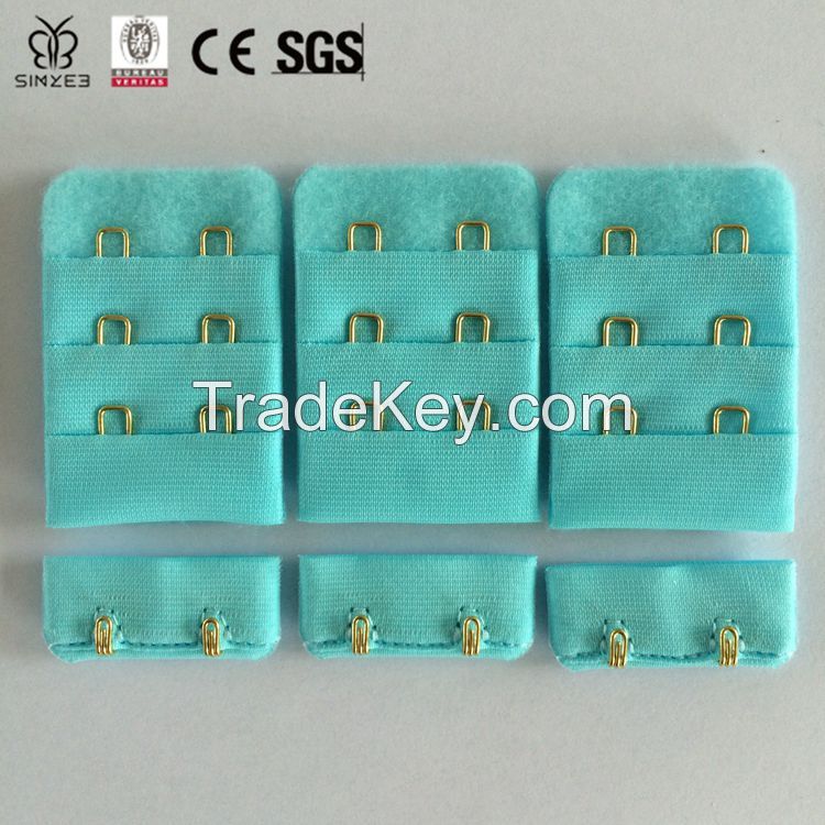 Low MOQ for nylon bra hook and eye with customized color and size