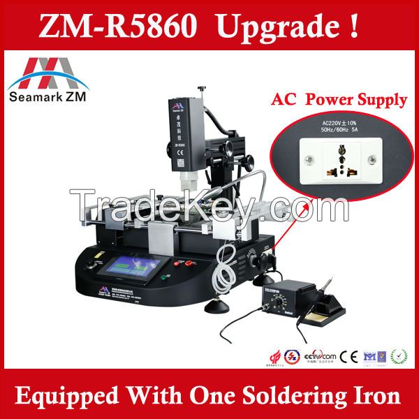 Original BGA Rework Station With Hot Air Heater IR Heater And Touch Screen Interface Cellphone repair ZM-R5860