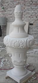 WHITE SANDSTONE CARVING