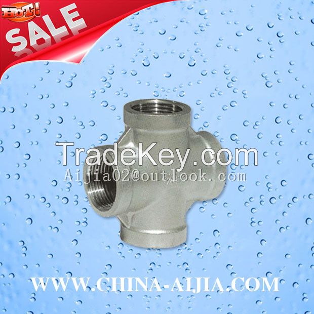 Stainless Steel Cross Banded Equal , Pipe Fittings CrossÃ¯Â¼ï¿½Straight Cross