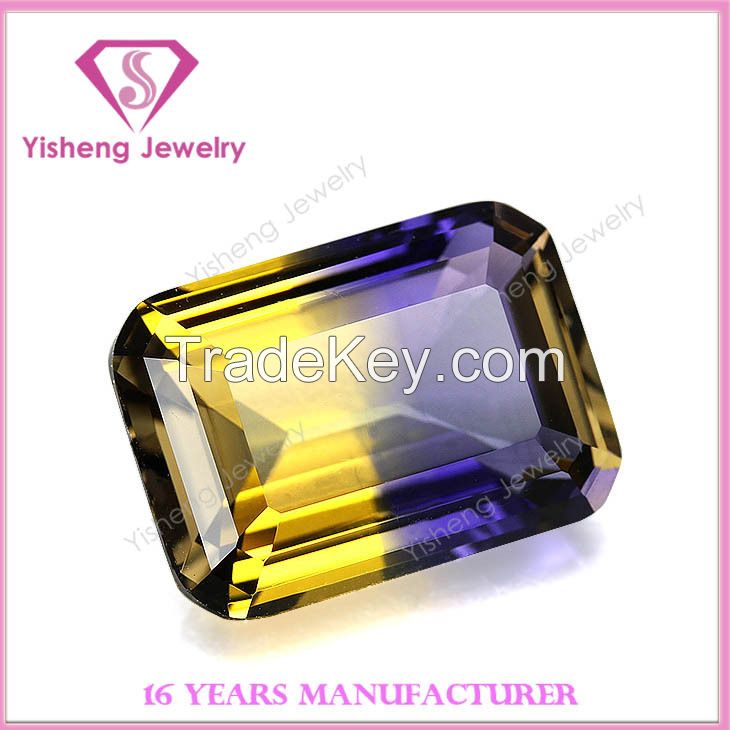 AAA Octagon Emerald Cut Multi Color Gemstones Fashion Jewels