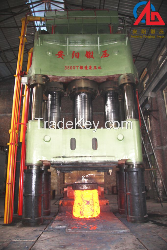 No vibration hydraulic open die hot forging press